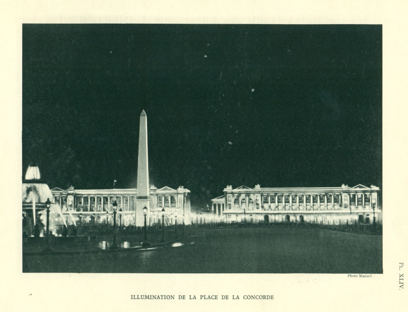Illumination de la place de la Concorde par Fernando Jacopozzi