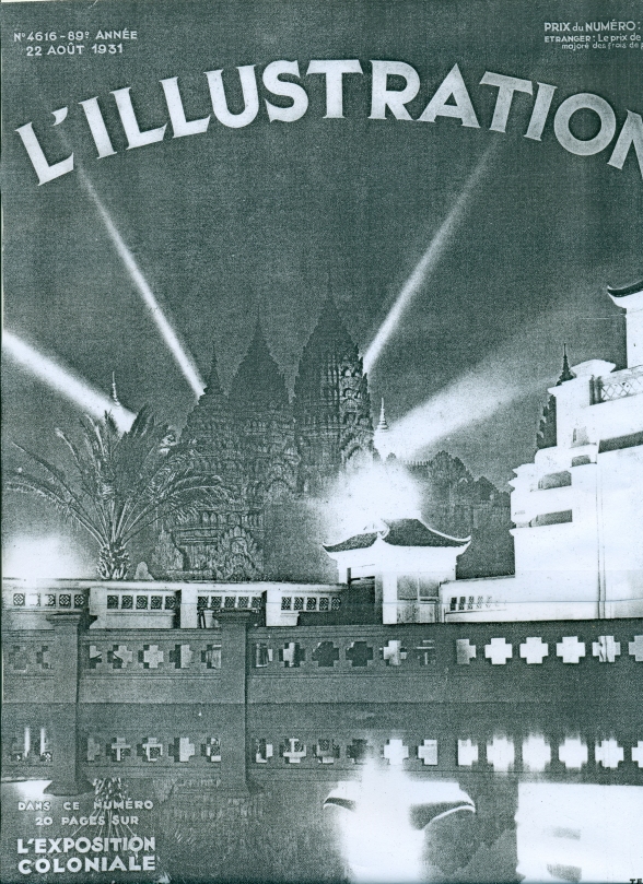 L'illustration du temple d'Angkor par Fernando Jacopozzi en 1931